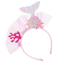 Fascia Decorativa Rosa Sirena Per Feste Costume Bambini Sicura