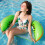 Lettino Galleggiante Verde Premium Per Piscina E Relax 6