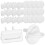 50Pcs White Electrical Outlet Covers Baby Proof ABS Plug Protectors 7