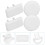 50Pcs White Electrical Outlet Covers Baby Proof ABS Plug Protectors 2