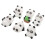 6Pz Decorazioni Auto Panda Carine 8