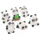 6Pz Decorazioni Auto Panda Carine 9