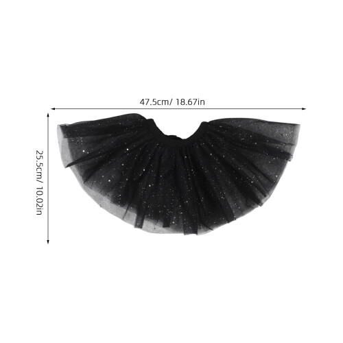Collare Glitter in Tulle Mesh Per Costume Halloween 1
