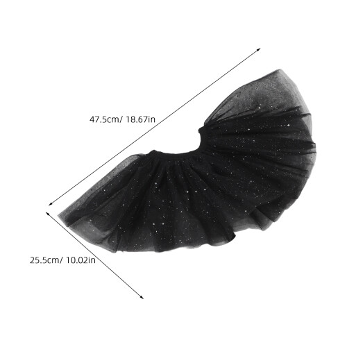 Collare Glitter in Tulle Mesh Per Costume Halloween 2