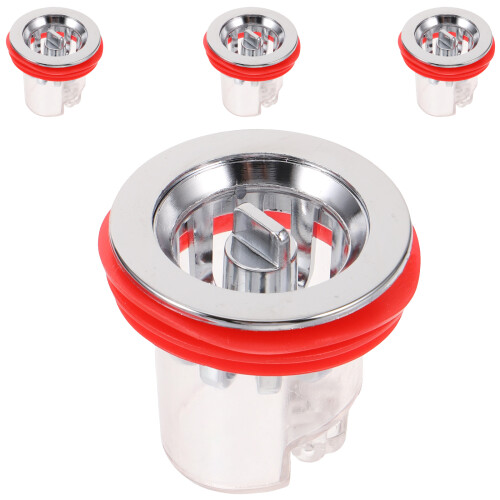 4Pz Stopper Scarico Lavabo Resistente Antiodore E Bagno