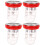 4Pz Stopper Scarico Lavabo Resistente Antiodore E Bagno 10