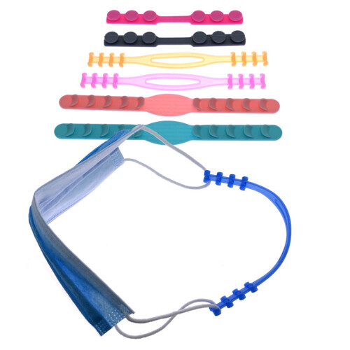 6Pz Regolabili Ganci Appendi Maschera Silicone Esterni 2