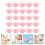 100Pz Contenitori Pink Per Mini Dolci Muffin Cupcake Con 6