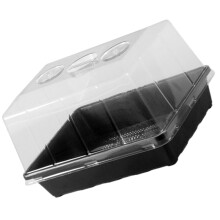 1Set Plastic Zaailingbak Met Vochtkoepel Voor En Kwekerij