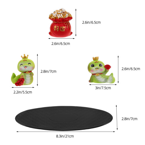 1Set Resin Beeldje Auto Decor Dierenriem Jaar Van De 1