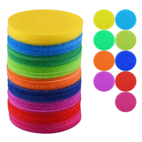 50Pz Marcatori Per Tappeto in Nylon Chiaro Per Aula E Giochi 2