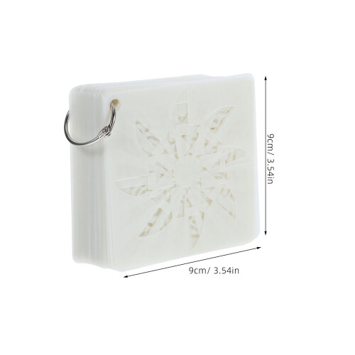 1Set Template Mandala Riutilizzabile in Pet Bianco Per E 1