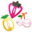 3Pz Clip Fermacapelli Frutta Metallo Per E Donne 9