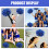 12Pièces Pompons Pom Cheer Cheerleading Durable Pet 6