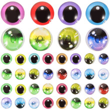 100Pz Occhi Artigianali Colorati in Cristallo Per Creazioni DIY