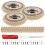 1Set Kit E Rivetti Per Tessuto Auto Beige Resistente 10