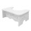 White PVC Bathroom Toilet Stool Sturdy Home Potty Support Stool 1