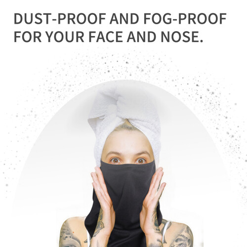 Maschera Viso Outdoor Nera Leggera E in Materiale Premium 2