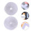 1Set Durable Nylon White Hook and Loop Tape for Home and Carpet Fixing 4
