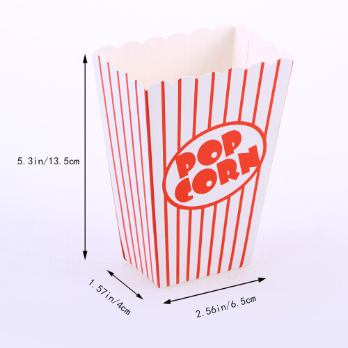 10Pz Usa E Getta Per Party Box Popcorn in 1