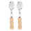2Pcs Rustic Wood Musical Spoons Hand Percussion Instruments for Kids 1