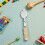 2Pcs Rustic Wood Musical Spoons Hand Percussion Instruments for Kids 5