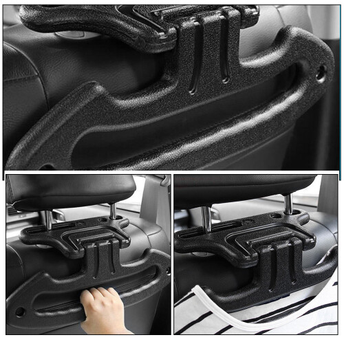 2Pièces Support Vêtements ABS Noir, Suspension Et 2