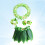 5Pz Set Gonna Hula Con E Decorazioni Floreali Colorate 9