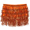 Orange Polyester Sequin Waist Belt for Dance and Belly Dancing 1