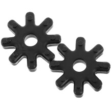2Pz Giunto Plastico Resistente Per Auto Nero