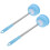 2Pièces Ventouse Déboucheur Bain Wc Longue Acier Bleu 9