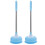 2Pièces Ventouse Déboucheur Bain Wc Longue Acier Bleu 2