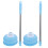 2Pièces Ventouse Déboucheur Bain Wc Longue Acier Bleu 8