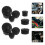 9Pièces Caches Ecrous Plastique Noir Adaptation Cadre 8