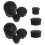 9Pièces Caches Ecrous Plastique Noir Adaptation Cadre 11