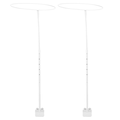 2Sets Universele Dubbelclips Netsteun Wit Ijzer Kinderbed Frame