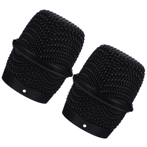 2Pz Ricambio Microfono Nera Per Ball Head E Ktv