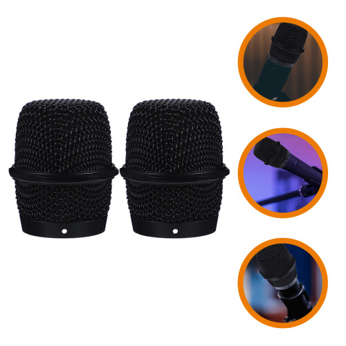 2Pz Ricambio Microfono Nera Per Ball Head E Ktv 2
