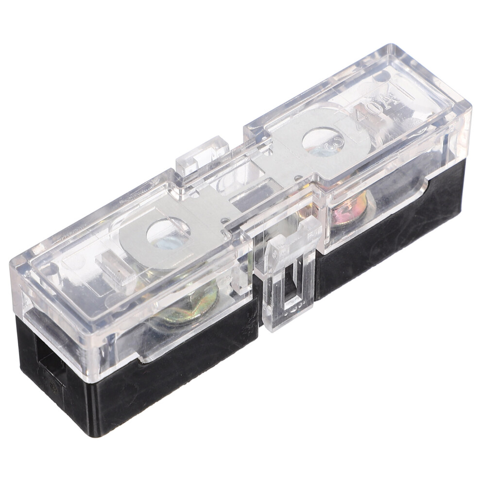 Car Fuse Block Automotive Plastic Iron Fuse Holder Black 3572637756256