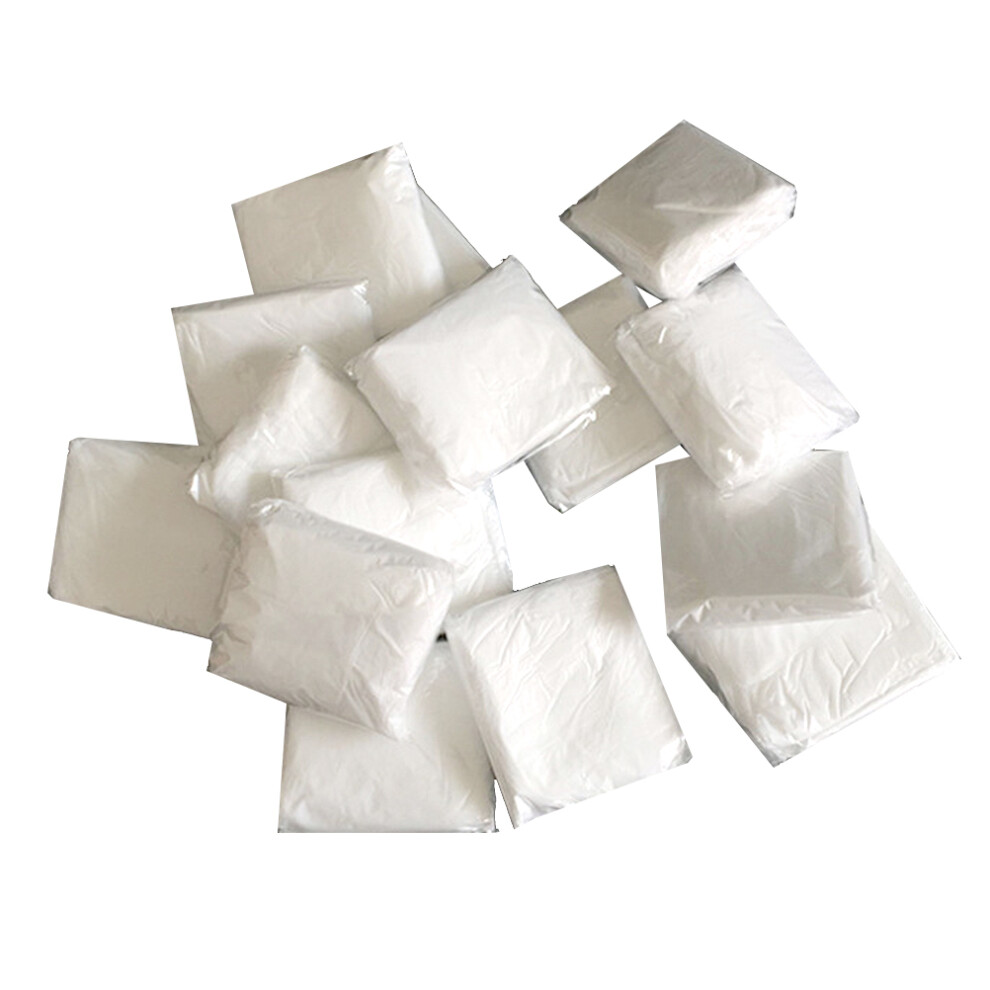 Happyyami White 50Pcs Protective Barber Apron Salon Supplies For Haircut And Dye