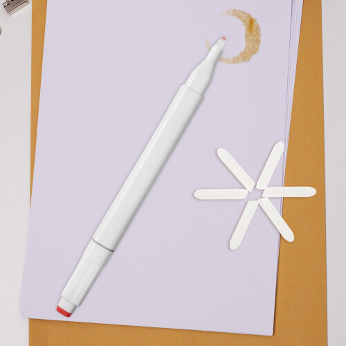 10St Verfmarker Penpunten Wit Polyester Duurzaam En Draagbaar 2