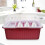 1Pc Rosy Plastic Bottle Case Milk Bottle Tableware Storage Holder 6