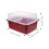 1Pc Rosy Plastic Bottle Case Milk Bottle Tableware Storage Holder 3