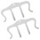 2Pz Clip Spartiti Tromba in Ferro Argento Per 10