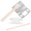 1Set Piastra Porta in Acciaio Inox E Argento 8