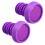 1Paire Capuchons De Guidon Violet En Caoutchouc Polyester Pour 10