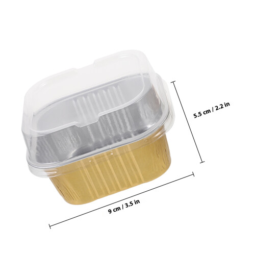 20Pz Scatole Cake Box in Alluminio Per Grigliate E Feste 1