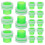 100Pièces Kit Joint Robinet Silicone Vert Pour Réparation Anti- 7