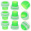 100Pièces Kit Joint Robinet Silicone Vert Pour Réparation Anti- 4