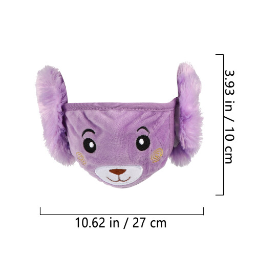 6Pz Copriorecchie Maschera Peluche Invernale 2